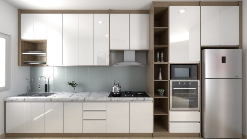 Các mẫu tủ bếp nhựa được ưa chuộng hiện nay - Ảnh 3
