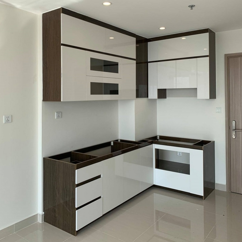 Mẫu tủ bếp nhựa cho nhà phố diện tích nhỏ - Ảnh 5