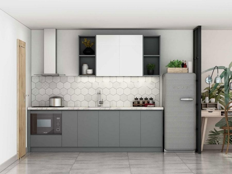 Mẫu tủ bếp nhựa cho nhà phố diện tích nhỏ - Ảnh 2