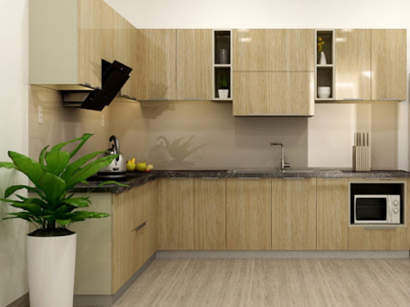 Xu hướng lắp đặt tủ bếp nhựa giả gỗ cho chung cư, nhà phố - Ảnh 3