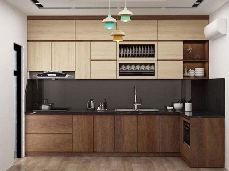 Xu hướng lắp đặt tủ bếp nhựa giả gỗ cho chung cư, nhà phố - Ảnh 4